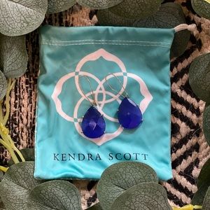 Royal Blue Kendra Scott Drop Earrings